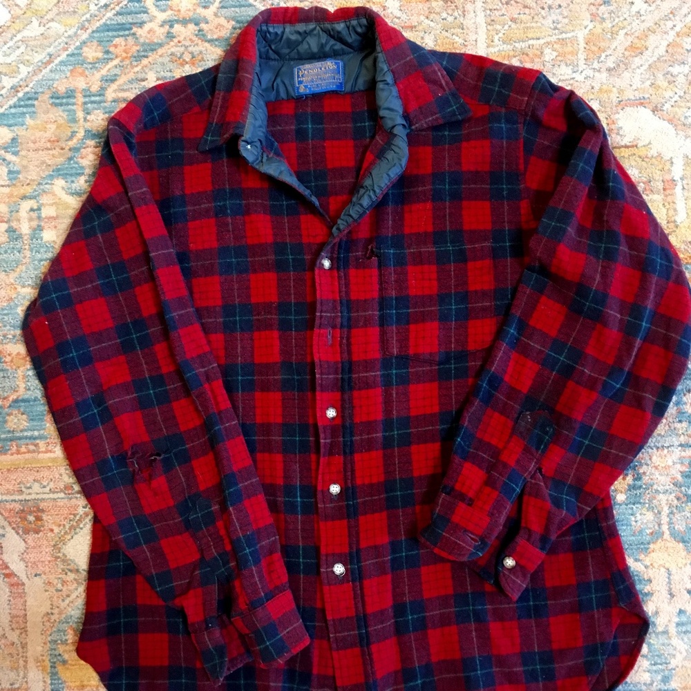 Vintage Pendleton wool button down flannel